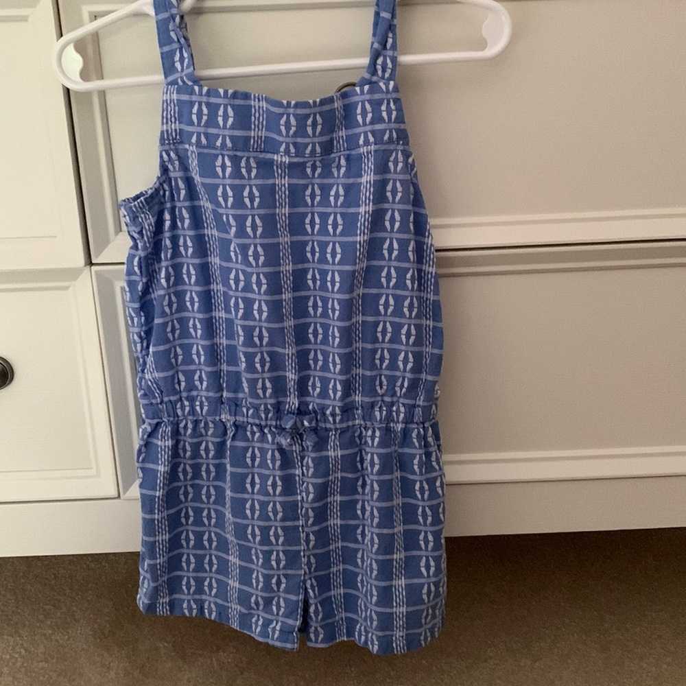 Carter's blue and white romper